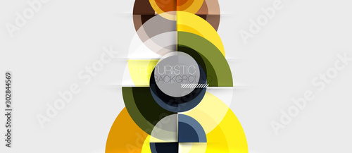 Geometric design abstract background - circles