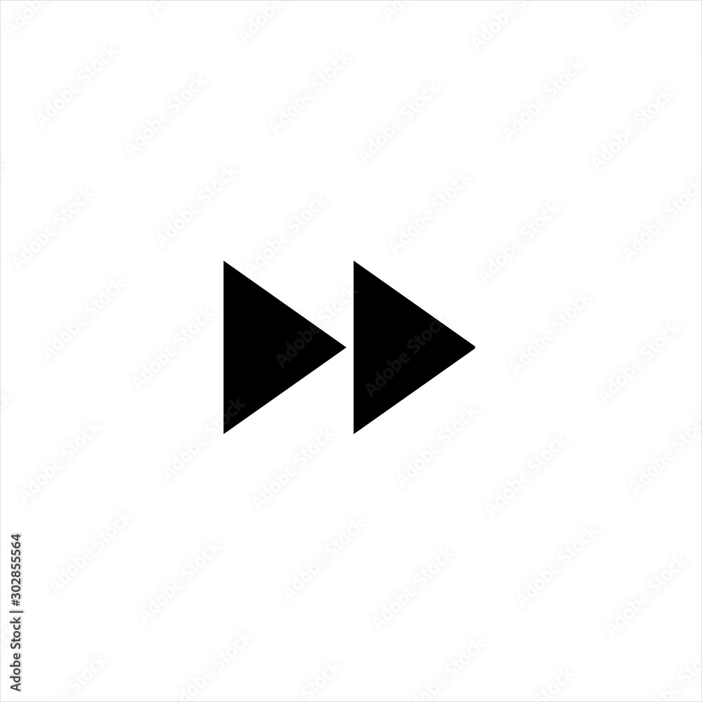 fast forward icon in trendy flat style isolated on background. fast forward  icon page symbol for, image size:1000x1000