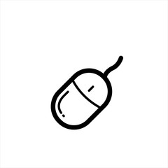 Wall Mural - Mouse icon in trendy flat style isolated on background. Mouse icon page symbol for your web site design Mouse icon logo, app, UI. Mouse icon Vector illustration, EPS10.