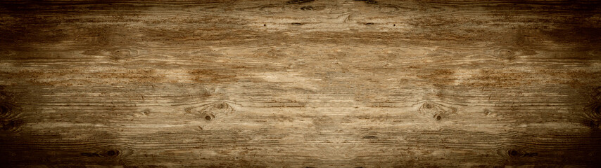 old brown rustic dark brown wooden texture - wood background panorama banner long