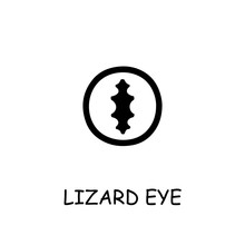 Lizard Eye Flat Vector Icon