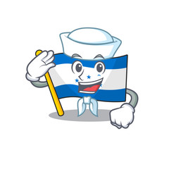 Sticker - character on the cartoon flag honduras sailor