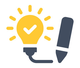 Aufkleber - creative idea bulb concept illustration