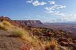 Marslandschaft mit Canyon und skurilen roten Felsen nahe Page in Arizona