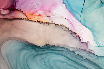  Ink, paint, abstract. Closeup of the painting. Colorful abstract painting background. High quality details.