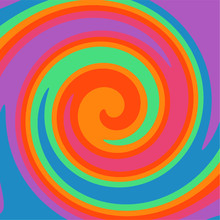 Twirl Paint 70s Retro Colors Abstract 