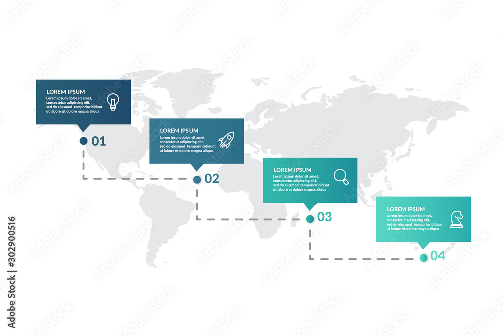 step or process infographic template design . infographic concept for ...