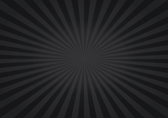 abstract dark black rays background. vector