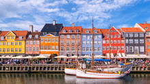 Colorful Buildings Of Nyhavn In Copenhagen, Denmark