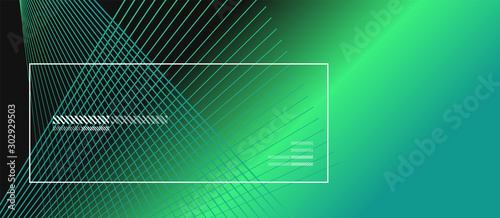 Wave lines with blend effect on fluid gradient, abstract background colorful ...