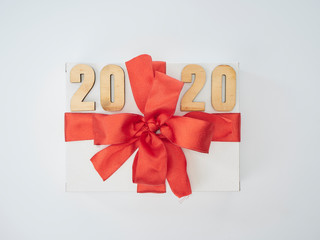 Canvas Print - Symbol from number 2020. Festive New Year