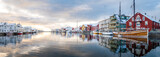 Fototapeta  - beautiful fishing town of henningsvaer at lofoten islands, norway	