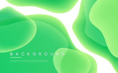 Wall Mural - abstract minimalist vector background with liquid bubble shapes