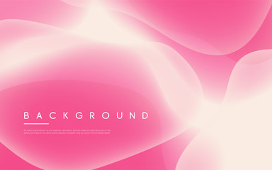 Wall Mural - abstract minimalist vector background with glowing liquid bubble shapes