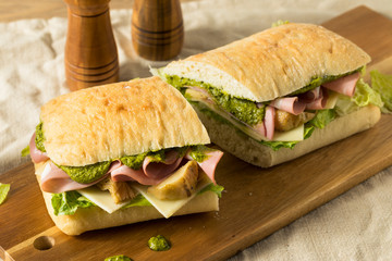 Canvas Print - Homemade Italian Panino Sandwich