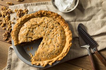 Canvas Print - Homemade Chocolate Walnut Derby Pie