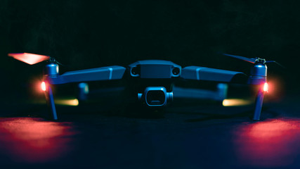 Drone with led lights