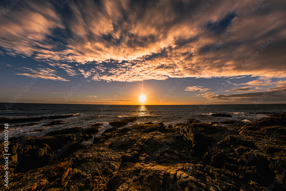 cielo del atardecer