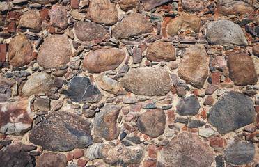 Ancient wall made of stones.