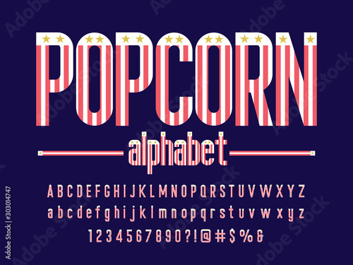 Trendy styled alphabet design