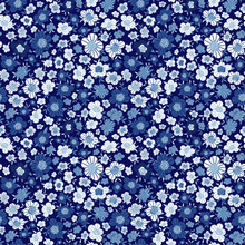 Seamless Floral Pattern With Small Blue Flowers. Ditsy Print In Hand-drawn Style. Simple Cute Flowery Background For Textile, Book Covers, Wallpapers, Print, Gift Wrap, Scrapbooking... Vec