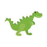 Fototapeta Dinusie - cute rex baby toy isolated icon