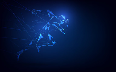 Poster - Running Man,Network connection turned into.