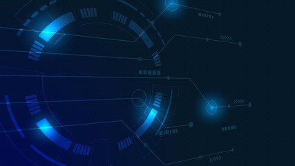 Abstract Digital Technology Cycle background.Business growth transformation Successful financial.