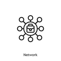 Poster - network icon vector symbol sign