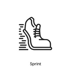 Aufkleber - sprint icon vector symbol sign