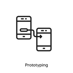 Aufkleber - prototyping icon vector