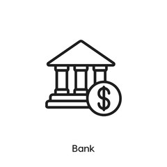 Poster - bank icon vector