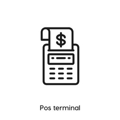 Poster - pos terminal icon vector