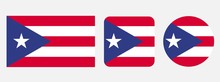 Puerto Rico Flag, Vector Illustration
