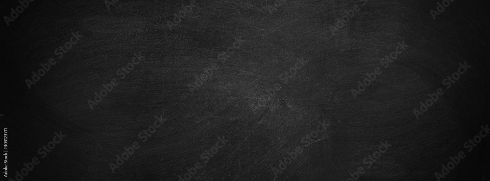  dark texture chalk board and grunge black board banner background - obrazy, fototapety, plakaty 