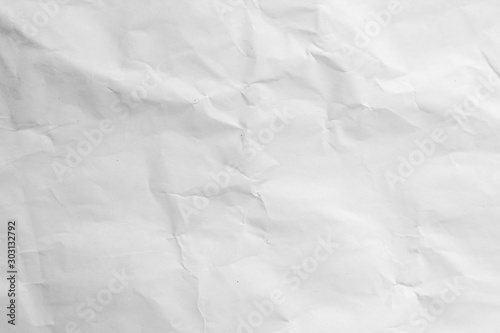 Cuadros en Lienzo crumpled white paper texture background