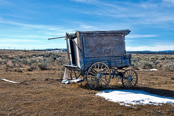 Wall Mural - old wooden cart