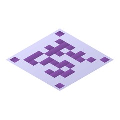 Poster - Qr code icon. Isometric of qr code vector icon for web design isolated on white background