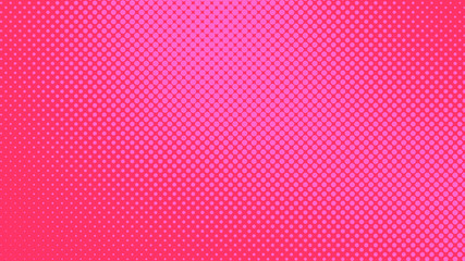 Wall Mural - Pink and magenta pop art background in vitange comic style with halftone dots, vector illustration template for your design