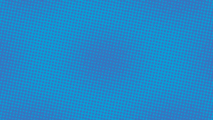 Wall Mural - Blue retro pop art background with halftone dots