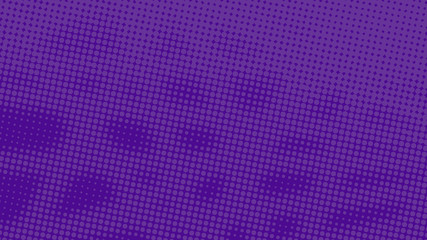 Purple with violet dotted background in retro pop art comic style, vector illustration