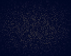 Poster - Abstract background consisting of small, multicolored pixels and square.