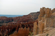 Bryce Canyon overlook with red hoodoos