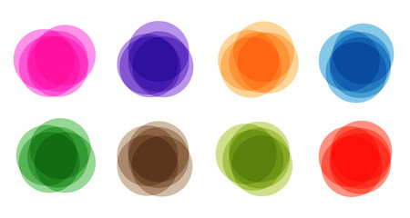 Poster - Set colorful circle banners - stock vector