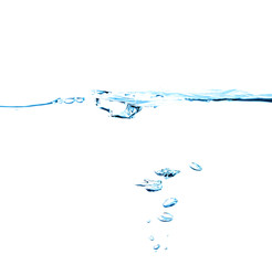 Aufkleber - Water splash and drop on white background