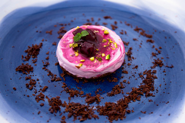 Berry Ice cream chocolate cookie sandwich