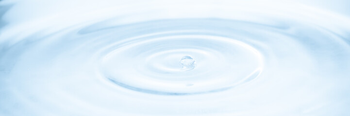Poster - Water drop splash with ripples