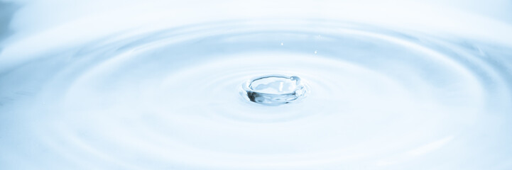 Poster - Water drop splash with ripples