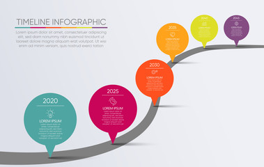 Business road map timeline infographic icons designed for abstract background template milestone element modern diagram process technology digital marketing data presentation chart Vector