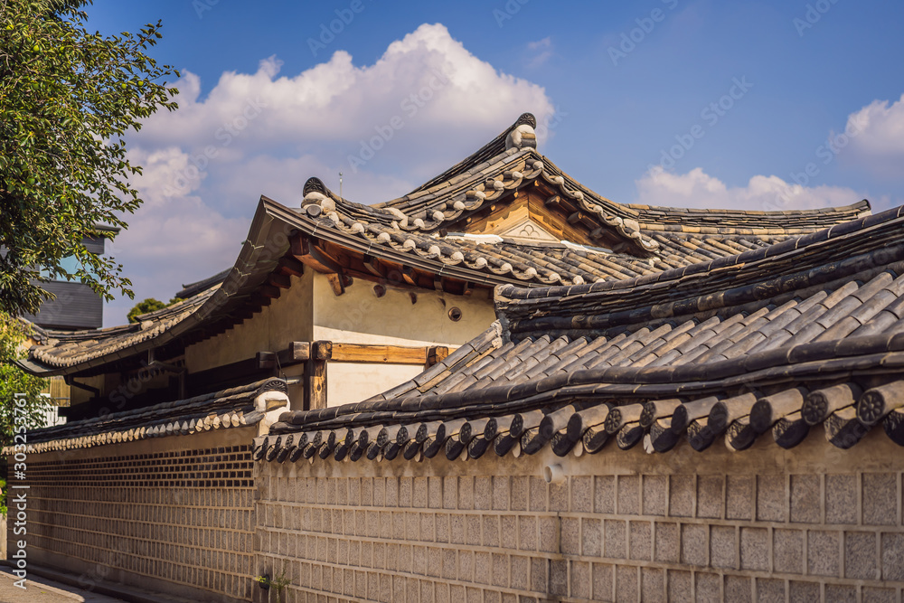 Bukchon Hanok Village is one of the famous place for Korean traditional ...